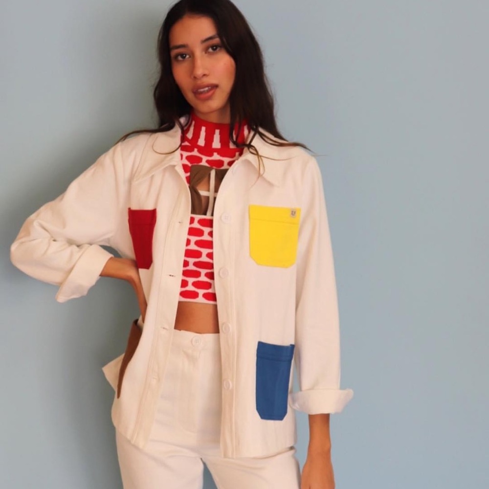 Fashion Brand Company Painter's Palette Shirt / Chore Jacket, S